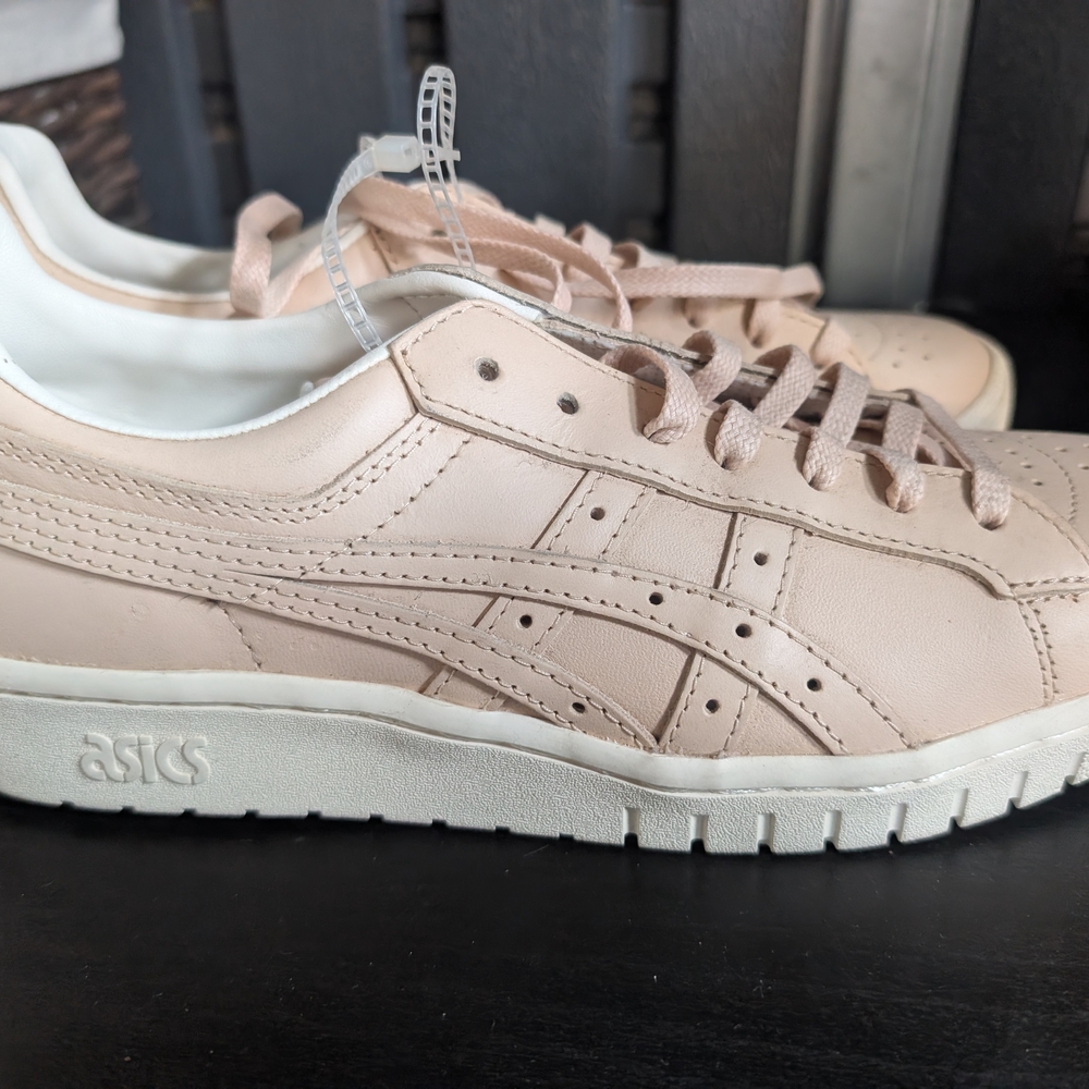 Asics Light Tan Leather Sneakers